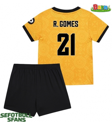 Wolves Rodrigo Gomes #21 Hemmaställ Barn 2025-26 Kortärmad (+ Korta byxor)